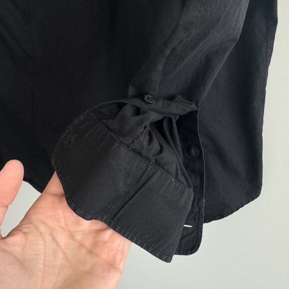 Ice Play Black Cotton Button-Up Shirt – Back Logo, Made in Italy - Picture 6 of 6